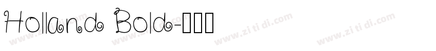 Holland Bold字体转换